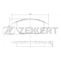 Колодки  тормозные дисковые передние ZEKKERT BS1447 (4254.92)