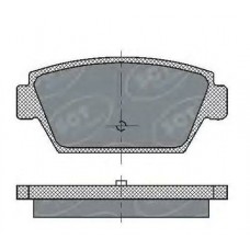 Колодки задние тормозные дисковые MANNOL 4шт Mitsubishi(Lancer-4,Galant-3,4)
