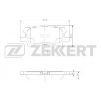 Колодки  тормозные дисковые задние ZEKKERT BS1995 (0446648060)