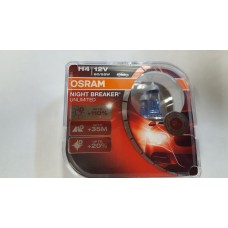 Лампа  Osram NBU_Duobox H4, 60/55W +110%, (Комплект - 2 шт.)